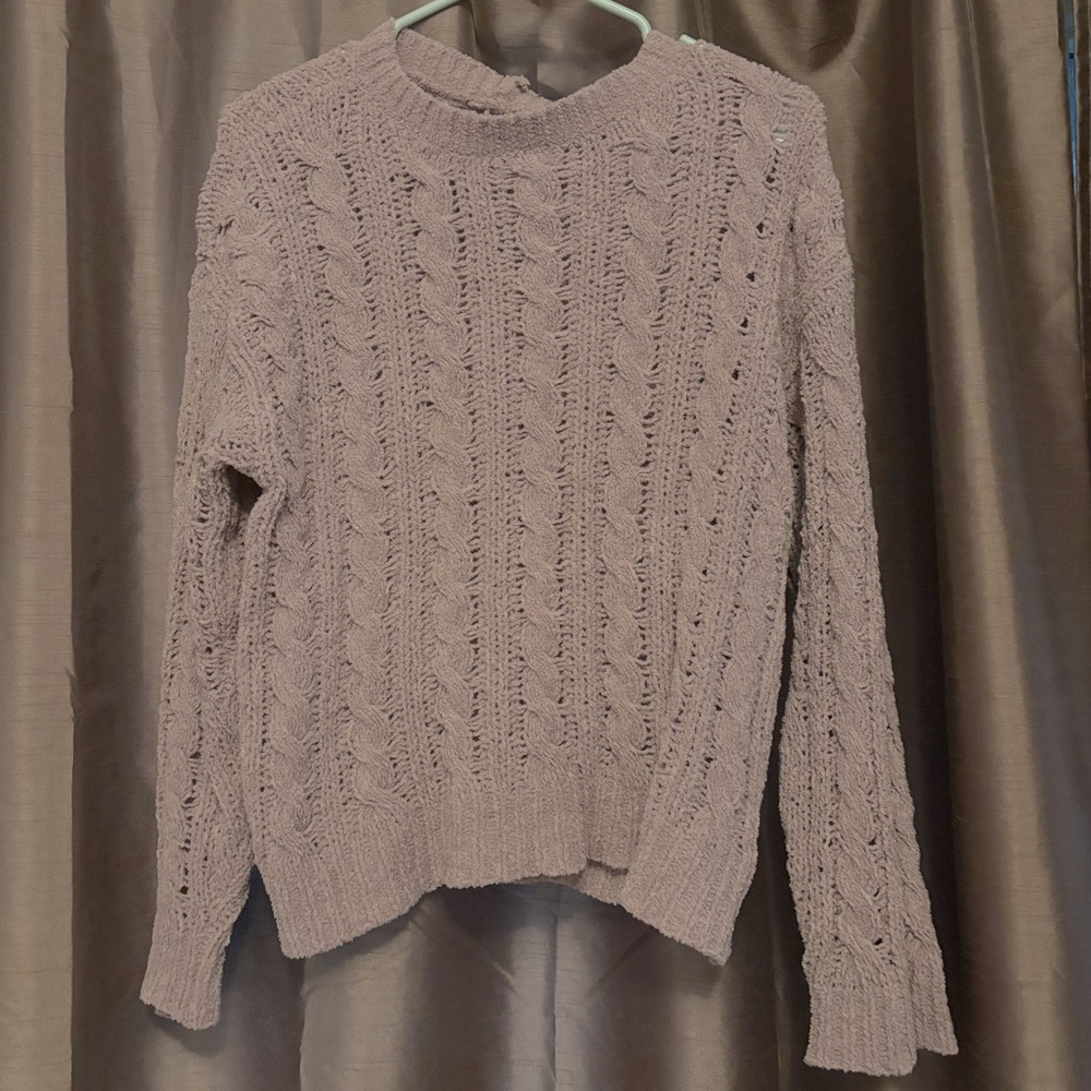 Small American Eagle Purple Knit Sweater Pullover: Cute for the fall and winter!